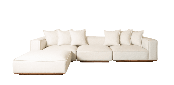 Sofa L-shaped configuration